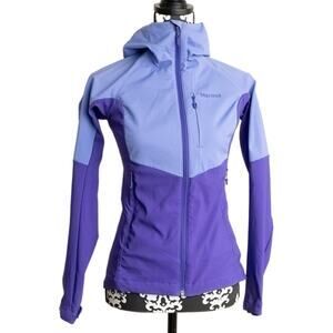 Lilac/Electric Purple Gorpcore Marmot Zip Up Hooded Gore-Tex Spring Windbreaker